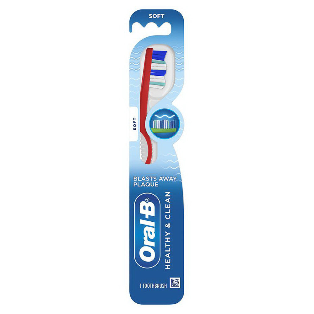 Oral B Healthy and Clean Manual Toothbrush, Soft, 1 Ea